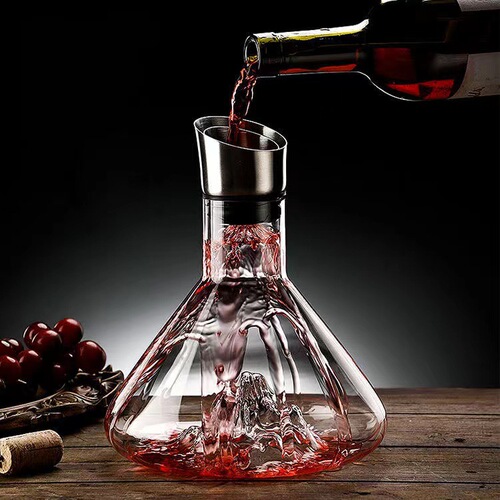 New Waterfall Rapid Decanter Home Creative Crystal Glass Filter Red Wine Diviner Luxury Prism Decanter