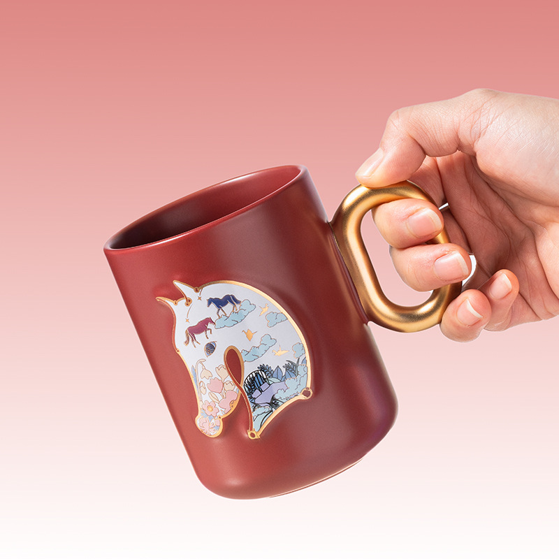 Festival del Boat del Dragón creativo panda marca taza de cerámica taza de agua regalo caja de regalo taza de café actividad regalo