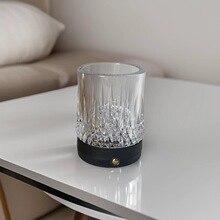 高端水晶欧式轻奢洋酒杯台灯高品质厚重酒吧酒杯氛围小夜灯