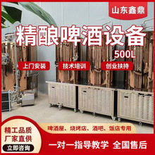 一体化精酿啤酒设备小型啤酒酿造设备发酵罐糖化罐啤酒设备一体机