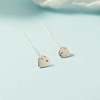 Matte cute short small universal earrings, 2021 collection, city style