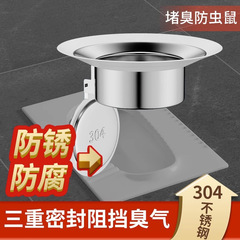 厕所防臭堵臭器蹲坑便池挡板不锈钢蹲便器盖堵洞塞子坐便除臭