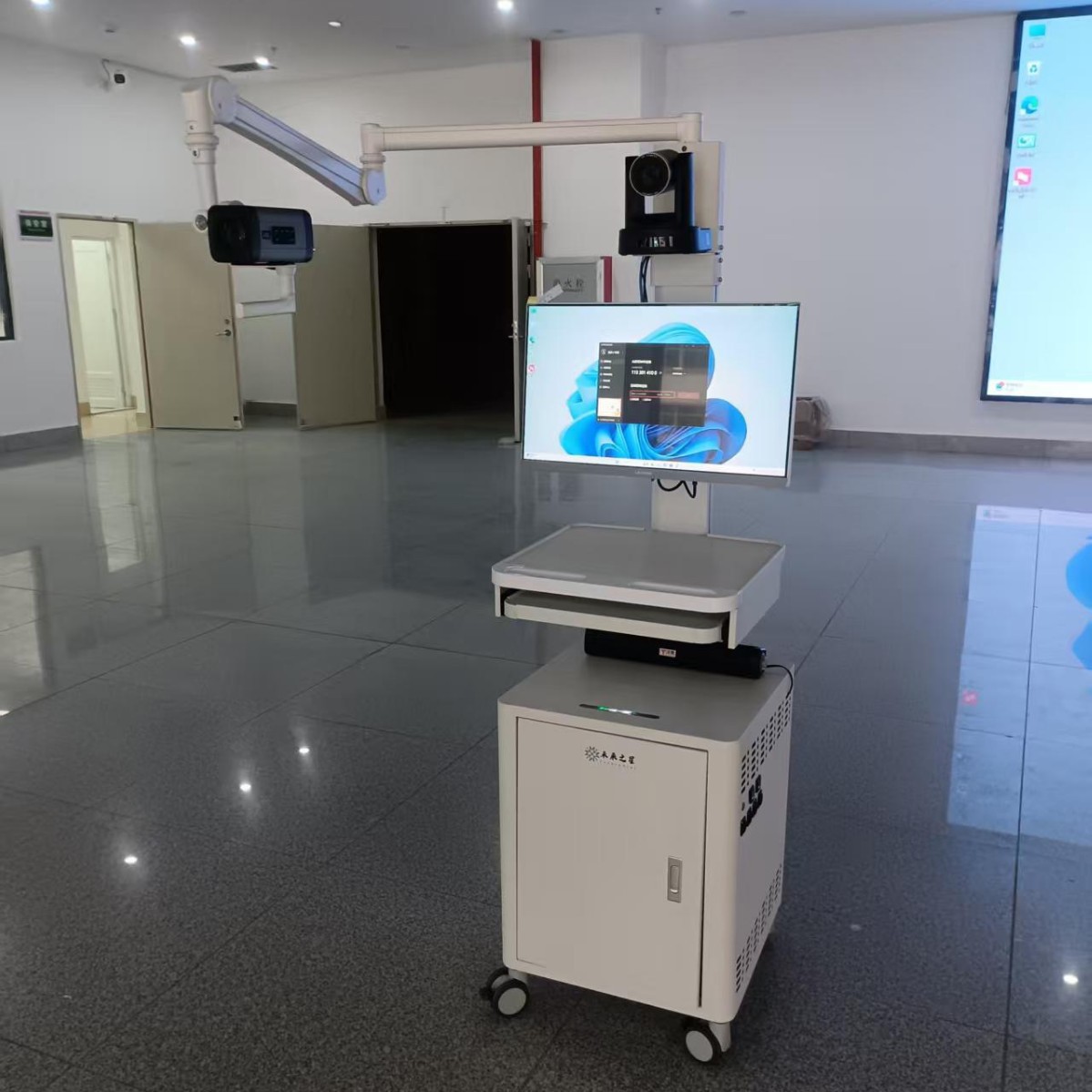 录播示教实训推车台车移动小推车摄录工作站教学教育