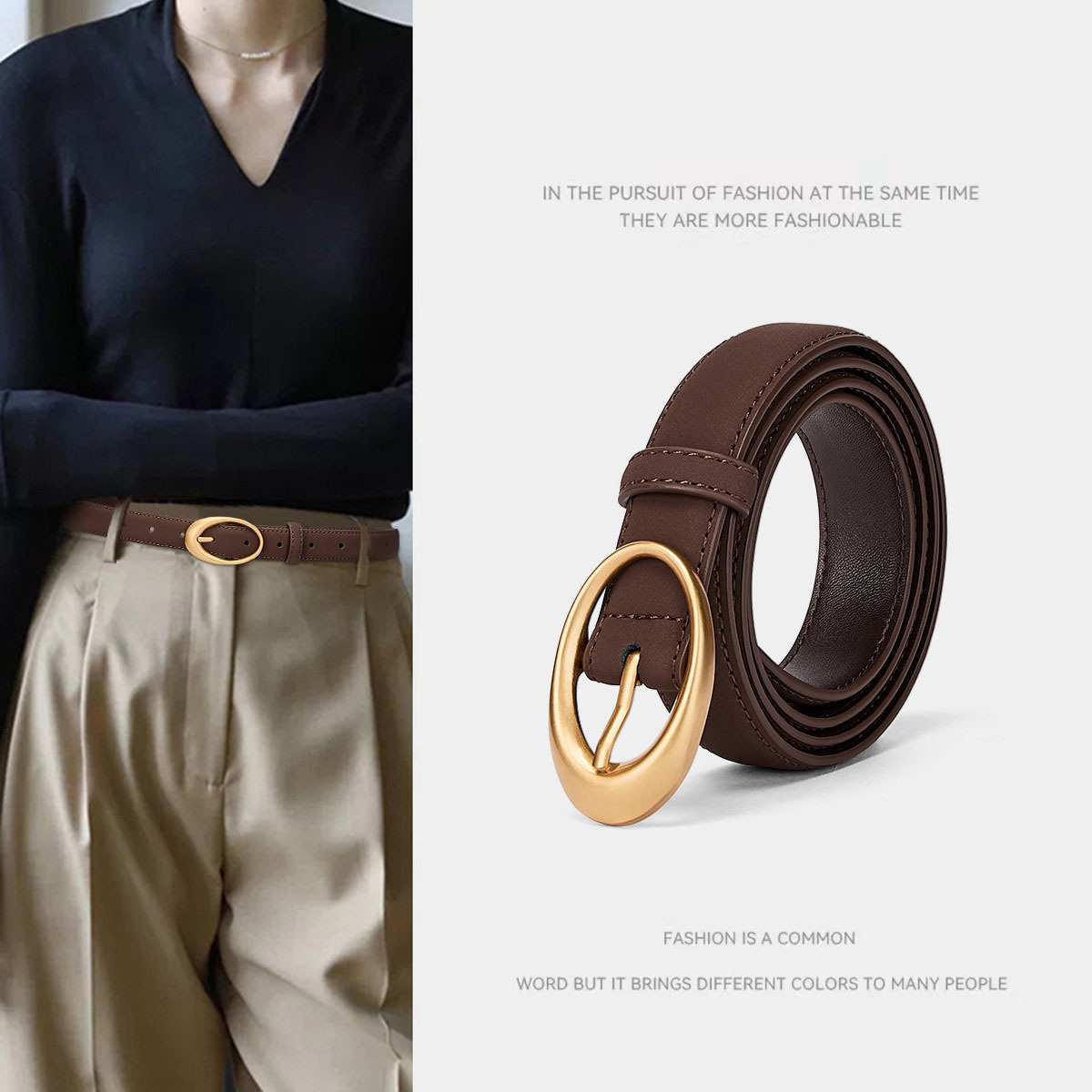 Double-sided classic universal quality belt