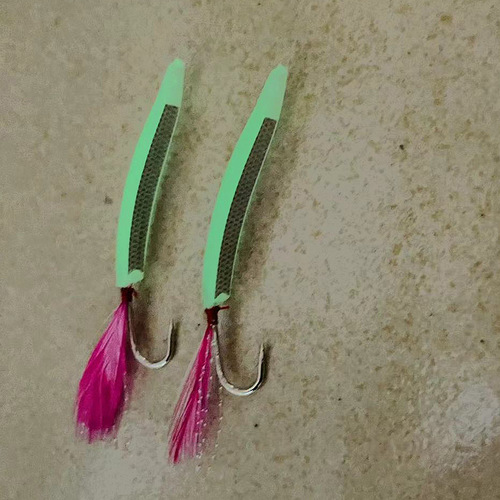 Export new model of trolling bow angle fake bait Luya bait mackerel tobacco big green needle water surface trolling hard bait slippers airplane