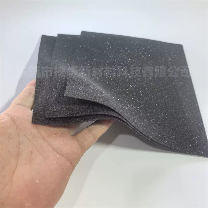 黑色高密度1mm海绵薄片减震防尘1mm吸水海绵低密度1.5毫米软海绵