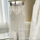 New Imitation Silk Popcorn Pearl Collar Three-piece Ice Silk Pajamas Women's Thin French Lapel Women's Home Clothes