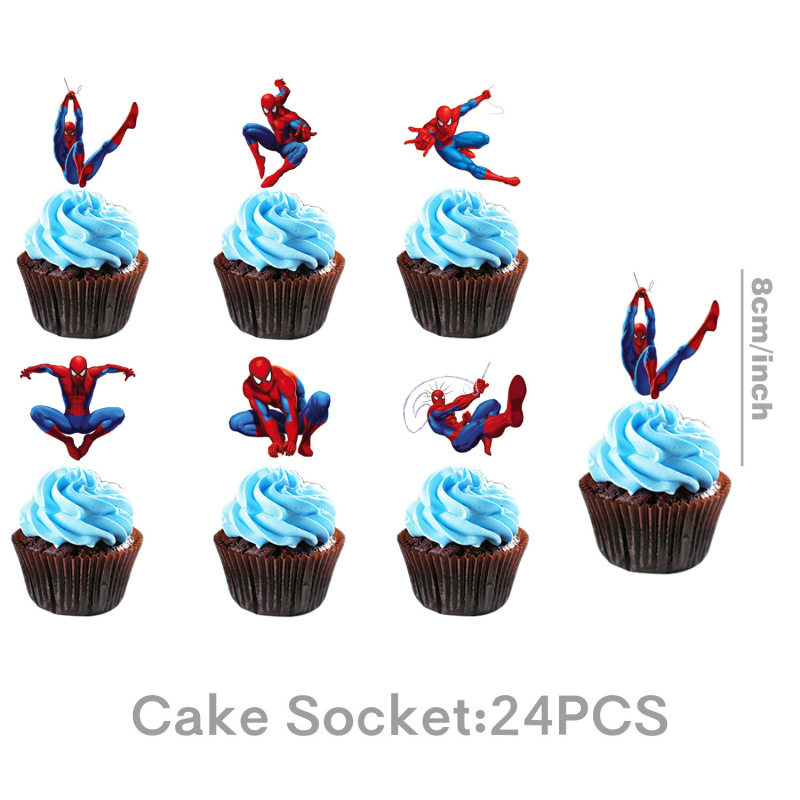 クロスボーダー新しいレッドスパイダーマン子供の誕生日パーティー使い捨てテーブルクロス紙皿紙コップ食器アレンジメント装飾|undefined