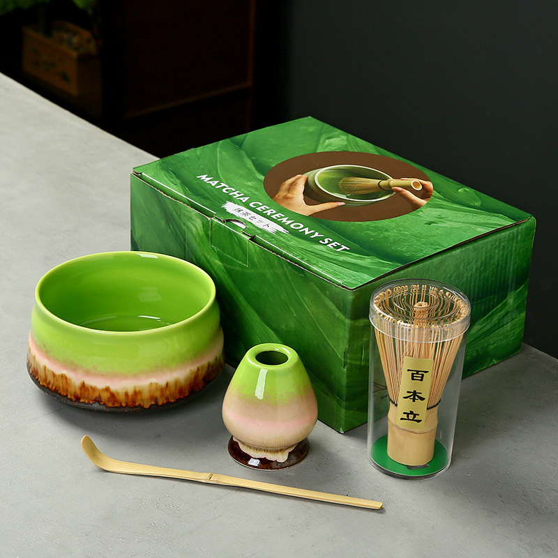 抹茶茶碗日本式抹茶宋代点茶道具陶磁器茶碗カップミキサー抹茶ブラシ茶コップセット|undefined
