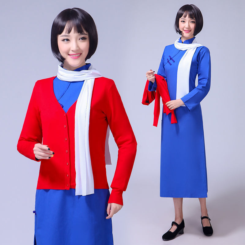Famous Guo Jiang Jie Liu Hulan dialect stage play performance Hongmei Zan wig female Bob Head short hair natural face