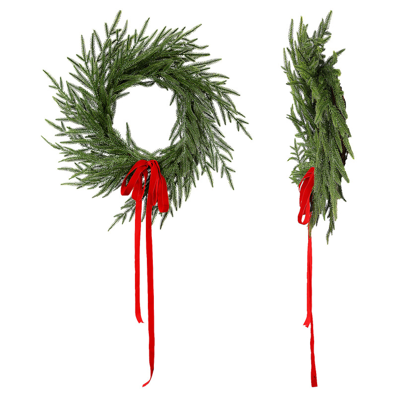 Christmas Cross-border Amazon Christmas Garland Old Bell Simulation Berry Cinnamon Home Decoration Front Door Hanger