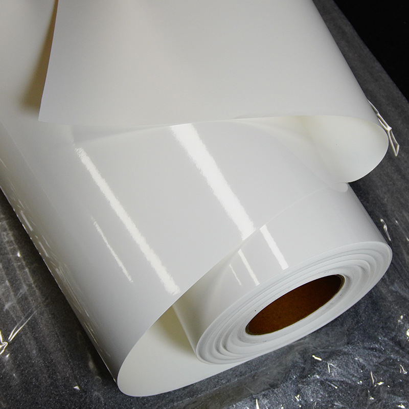 160g pegatinas de polímero blanco resistente al frío pegatinas de vinilo polímero de alta viscosidad material publicitario al por mayor