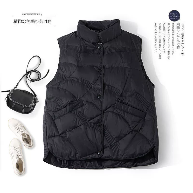 (Cross-border trading), quilted vest with down sleevless, keep warm jacket