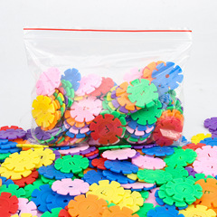 Bulk Large Snowflake Blocks Children Plastic Building Toys for Kindergarten Boys 2-3 Years Old and Girls 4-9 Years Old