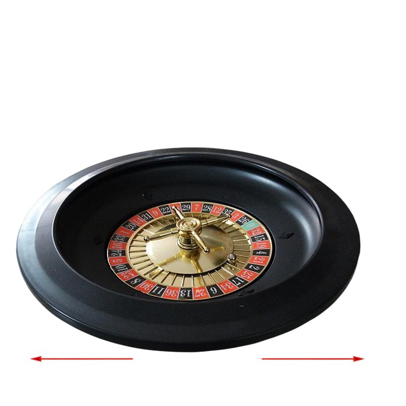 Juego de juego de ruleta de 10 pulgadas 25cm con mantel cuentas de chip ruleta amigos Actividad de la empresa del partido