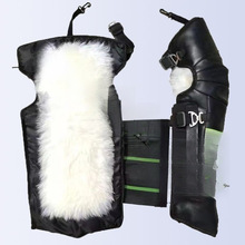 纯羊毛护膝保暖电动车护膝膝盖骑摩托车加厚防寒挡风冬季护腿加长