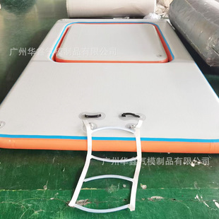 Inflatable Water Floating Board Outdoor Swimming Inflatable Floating Row Sea Surface Rest Floating Bed Motorboat Dock Floating Mat Fishing