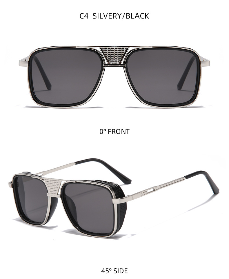 Elegant Simple Style Color Block Pc Square Full Frame Women's Sunglasses display picture 3