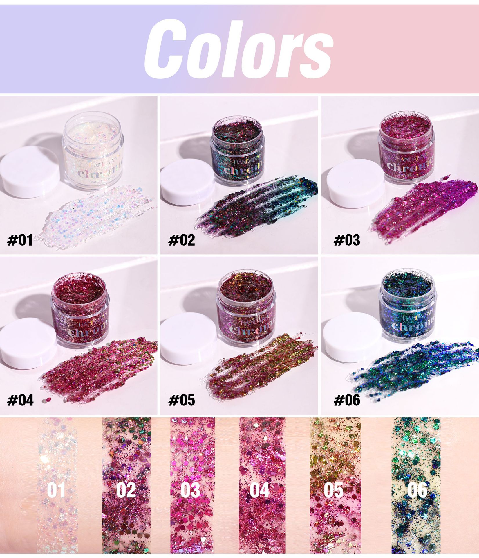 69g Weight Eye Shadow Cosmetic Type Plastic Material Solid Color Pattern Glam Style Glam Solid Color Plastic Eye Shadow 6