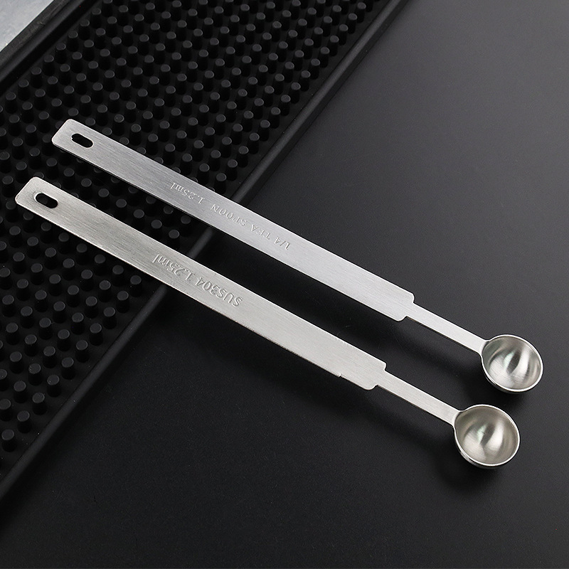 Edelstahl Messlöffel Mit Langem Stiel Für Backen Und Tee_voghion.com