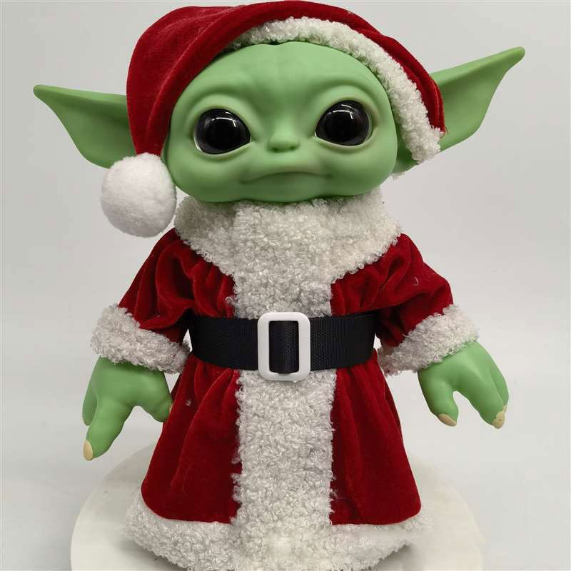 Popular bebé Yoda bebé juguete de Navidad Star Wars muñeca alienígena vinilo cara sonriente muñeca