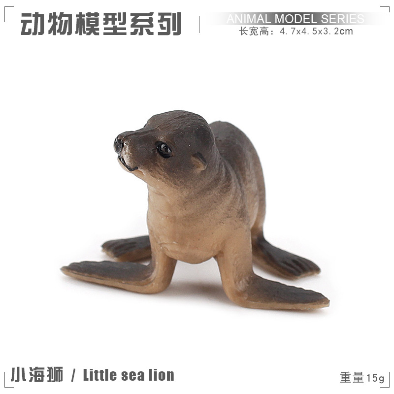 Exportación transfronteriza de la cognición de los niños Simulación de focas Leones marinos Animales Marinos Modelo de Ornamentación de escritorio