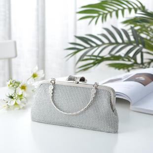 New Bow Hand-in-Hand Full-Diamond Banquet Bag Gift Bag