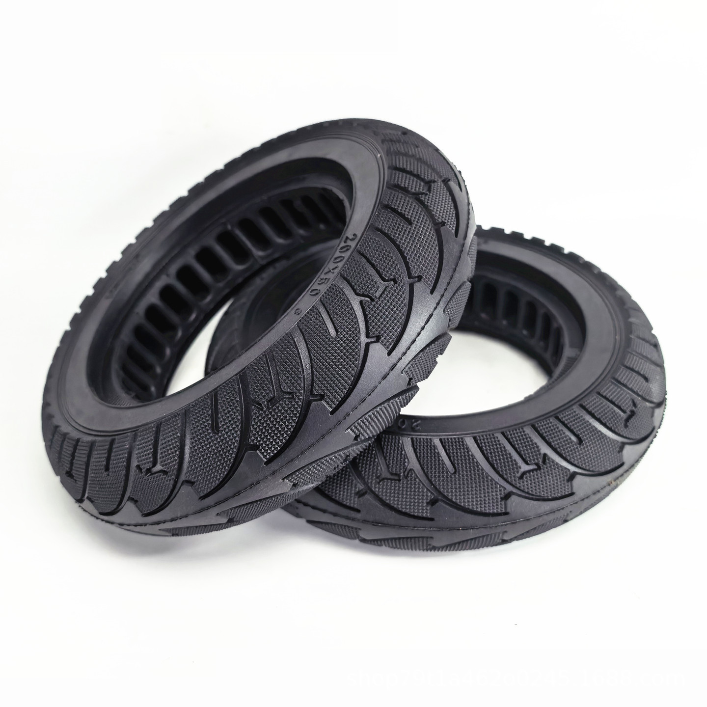 8inch Electric scooter brushless motor rear wheel solid tire 200x50 motor hollow solid tire high elasticity