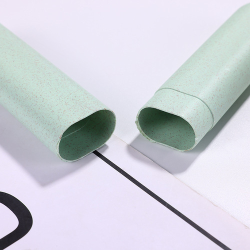 Simple Nordic style wheat straw travel toothbrush box travel portable toothbrush cover storage box toothbrush storage box