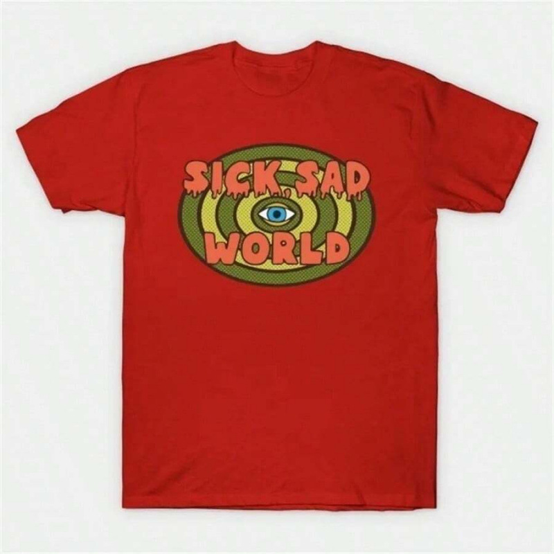 Daria Sick Sad World Drippy Text Eye Logo T-Shirt Short Sleeves Daria Sick Sad World Drippy Text Eye Logo T-Shirt Short Sleeves