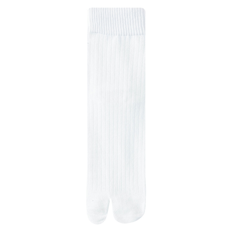 Other Split-Toe Cotton Crew Socks White