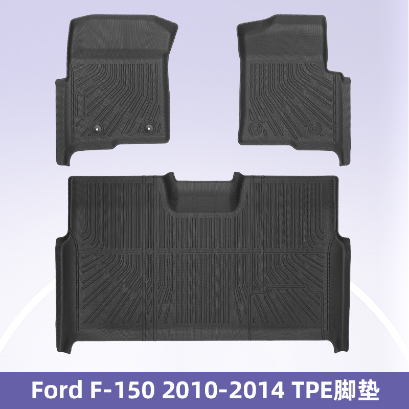 Para Ford F-150 2010 - 2014 3D TPE para todos los tiempos almohadilla de pie almohadilla de maletero