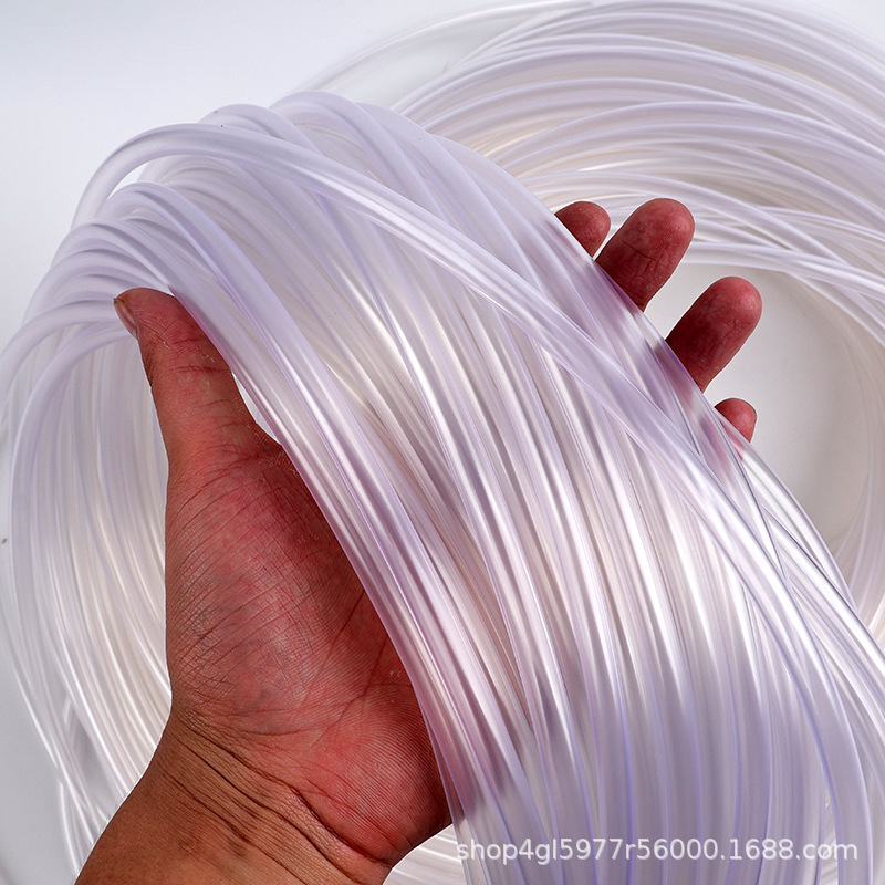 pvc水平流体管透明塑料水管软管引流管导流管细管规格可定管厂家