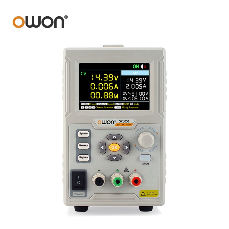 owon利利普SP3051/3101/3103/6101/6103可调60V/10A直流稳压电源