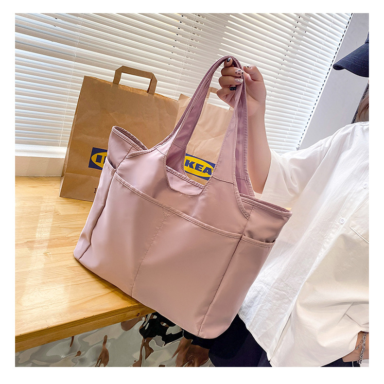 Bolsa de viaje de gran capacidad transfronteriza de las mujeres ligero de tela Oxford de cercanías simple bolsa de viaje bolsa de hombro de mamá