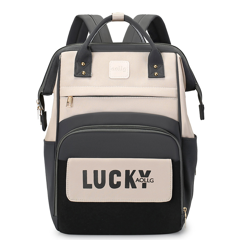 Gran capacidad nueva bolsa de mamás portátil al aire libre bolsa de bebés de almacenamiento multifuncional doble bolsa de madre y bebé