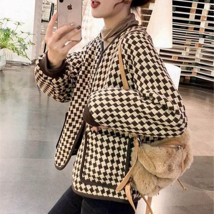 Осенний демисезонный жакет, стиль Chanel, Aliexpress
