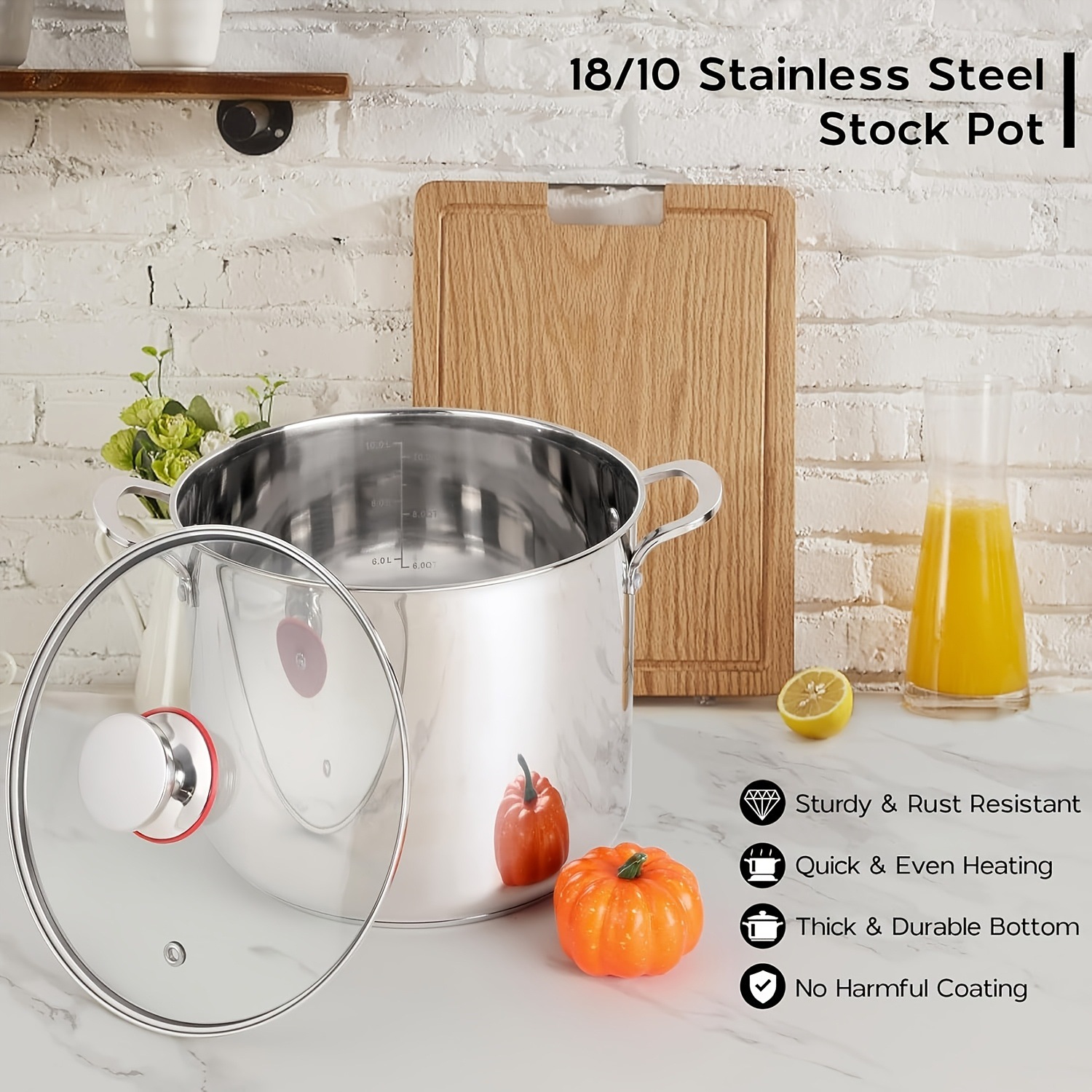7.67inch Stains Steel Pot