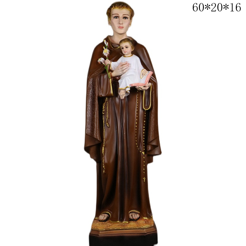 60cm Antonio santos adornos estatuas de la iglesia de la casa decoración de la sala de estar