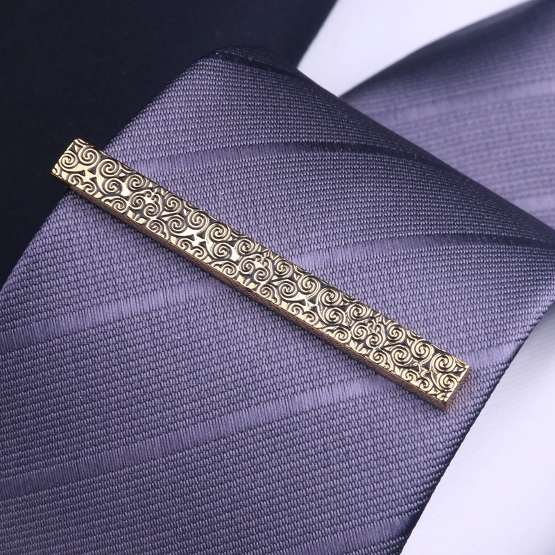 Men's Clip Simple Tie Pin Business Wedding_voghion.com