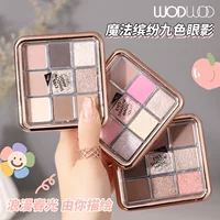 Палетка теней WODWOD 9 цветов, компактная, матовые и сияющие оттенки, дорожный набор