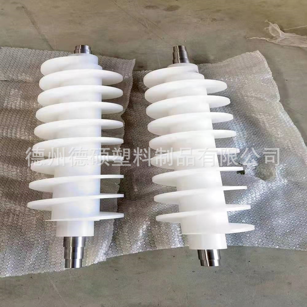 食品输送机螺旋推瓶器/高分子螺杆进瓶来图