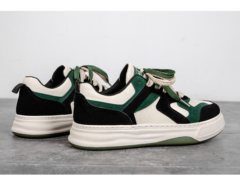 Men Leather Shoes Running Shoes Work Shoes Sneakers Fabric Shock Absorption Arch Support Lightweight Footwear_voghion.com