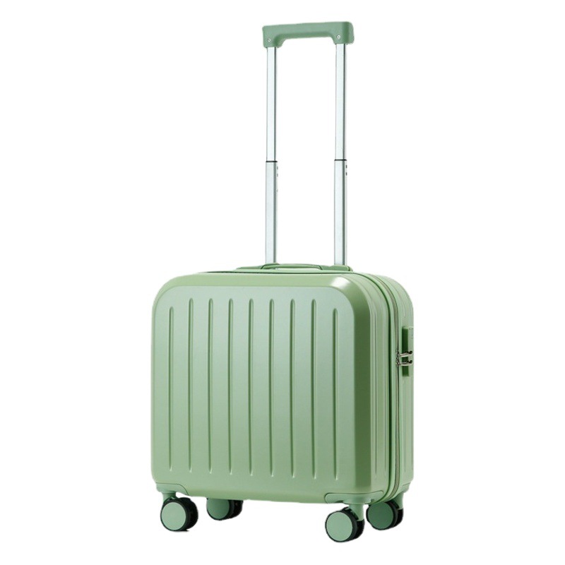 Maleta de cabina para mujer, maleta pequeña multifuncional de 18 pulgadas con maleta interior desmontable, maleta tipo trolley de regalo, caja de viaje con contraseña y estampado de logotipo.