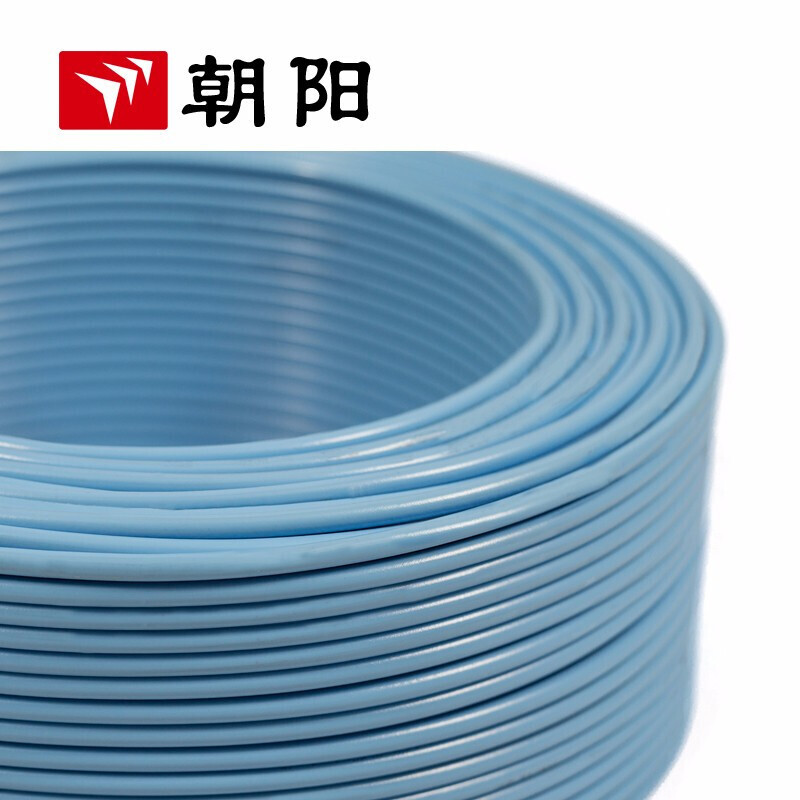 Chaoyang cable ZB-BV 4 cuadrados cable ignífugo estándar nacional cable de núcleo único cable de aire acondicionado de cobre 100 metros azul image 4