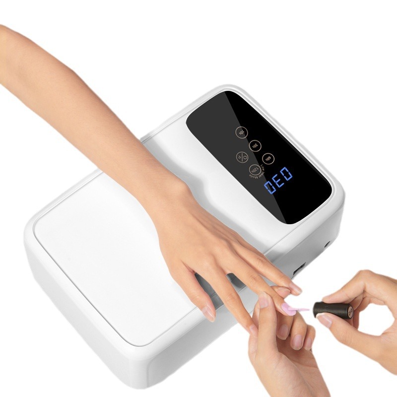Transfronteriza nueva recargable ensanchada de alta potencia de dos manos lámpara de uñas de secado rápido 178W gran espacio lámpara de fototerapia con almohada de mano