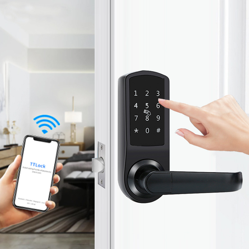 厂家直销智能锁电子刷卡公寓办公室通通TT LOCK APP密码智能门锁