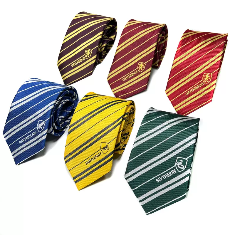 哈利波特狮院领带 8cm魔法学院学生圣诞节cosplay服装袍配饰logo