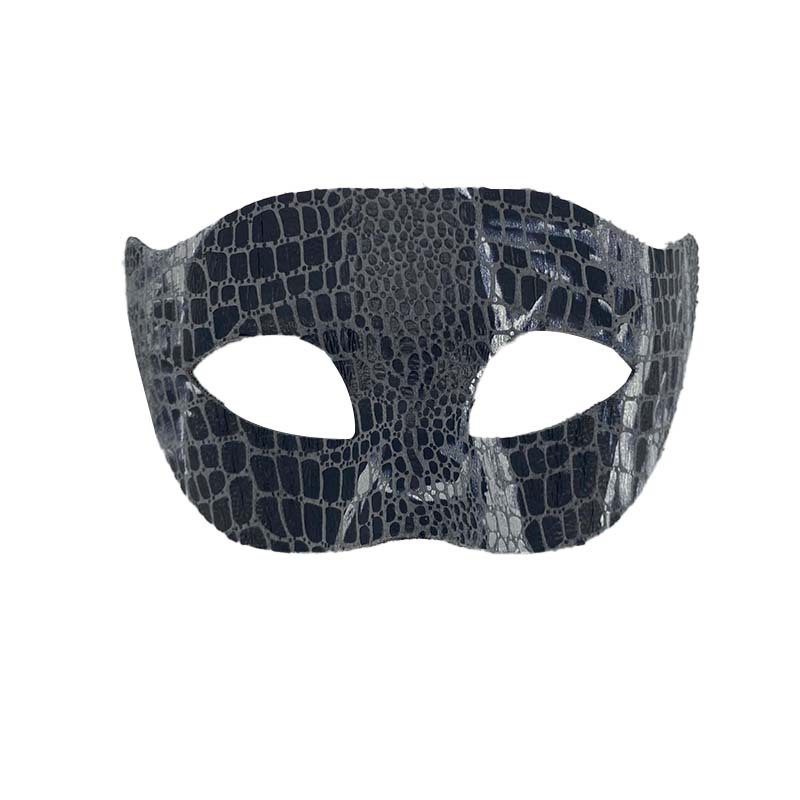 Máscaras de pareja media cara máscaras de baile piel de serpiente piel de cocodrilo máscaras de ojos fiesta de Halloween luchador jugueteo props