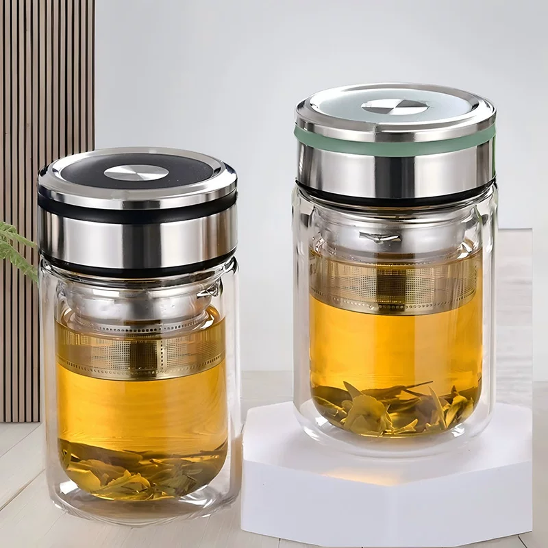 Glass high quality transparent filter, tea cup